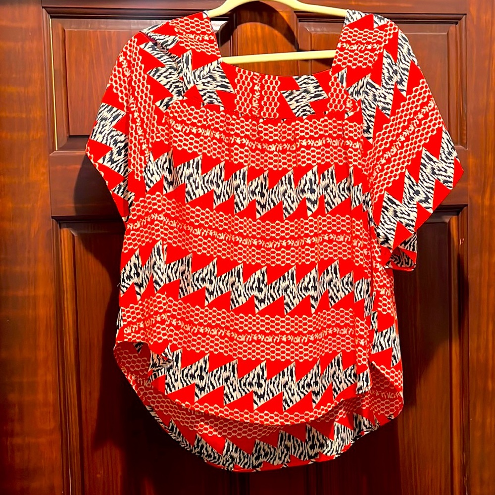 Funky Animal Print Lightweight Top by Chris + Carol